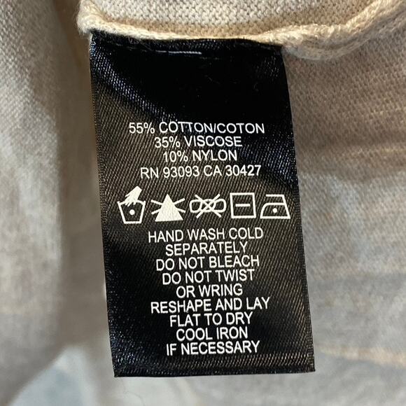 NIC+ZOE Women's Canvas V-Neck Hooded Lightweight Vital Pullover Sweater SZ S - Picture 8 of 9